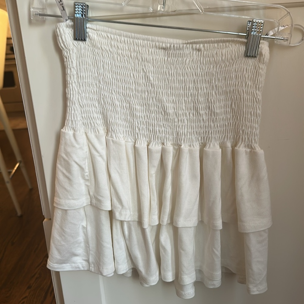 White Ruffled Skirt - Picture 4 of 4